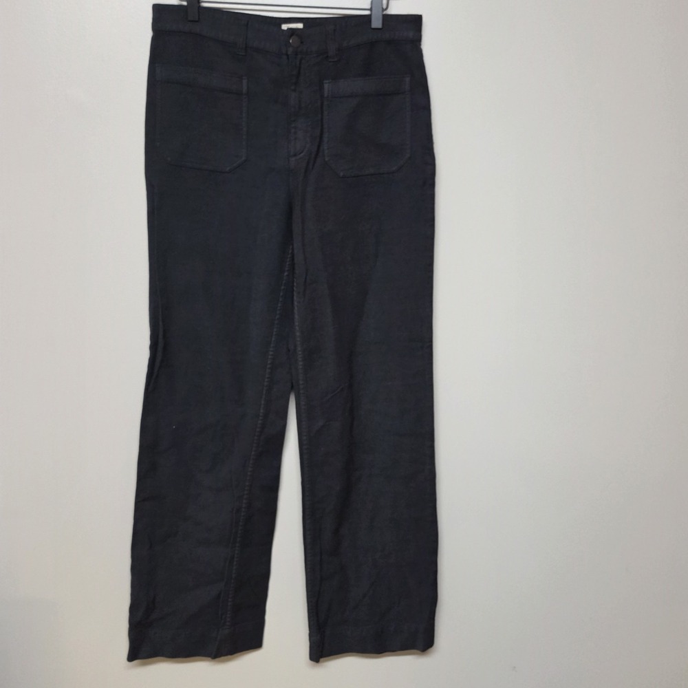 Faherty Womens Stretch‎ Terry Patch Pocket Ankle Pant Charcoal Gray Size 31